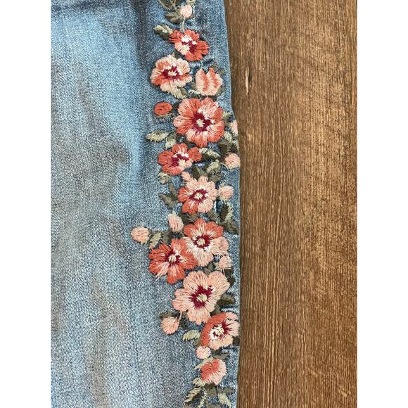 Abercrombie & Fitch Simone Hi-rise Ankle embroidered BOHO jean 29 8R - Picture 5 of 8